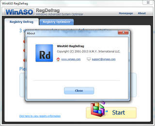 WinASO RegDefrag 注册表清理 2.7.0 绿色版软件截图