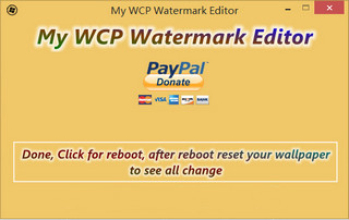 My WCP Watermark Editor 1.0.1软件截图
