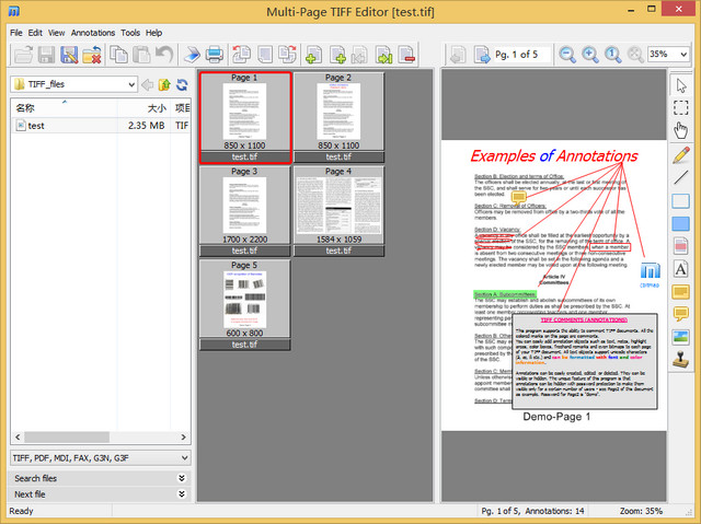 Multi-Page TIFF Editor 多页TIFF编辑器