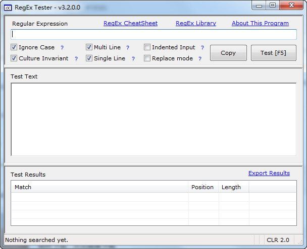 RegEx Tester 正则表达式工具 3.2.0.0