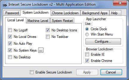 Inteset Secure Lockdown 安全锁定