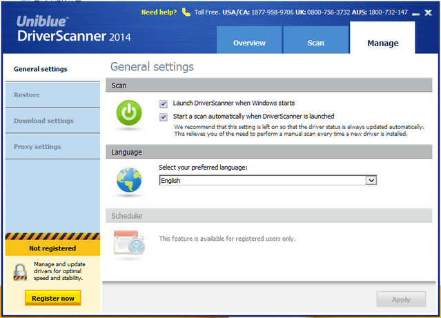 Uniblue DriverScanner 2014