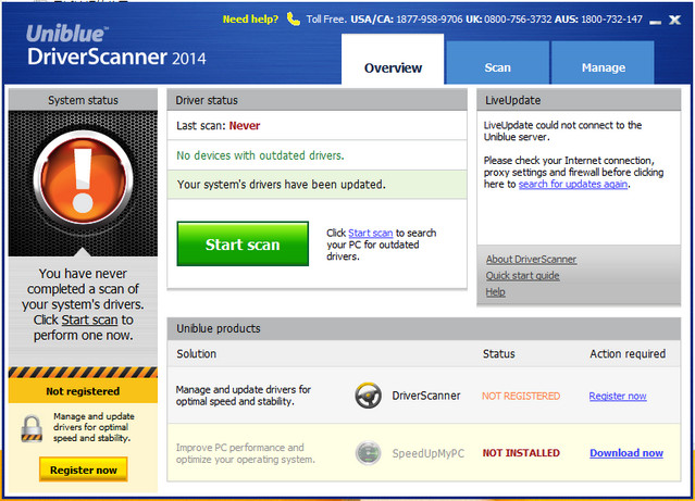 Uniblue DriverScanner 2014 4.0.12.6 特别版