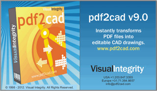 pdf转CAD软件pdf2cad V9软件截图