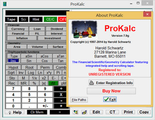 ProKalc 7.9g 特别版软件截图