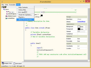 JFrameBuilder 3.3.1 特别版软件截图