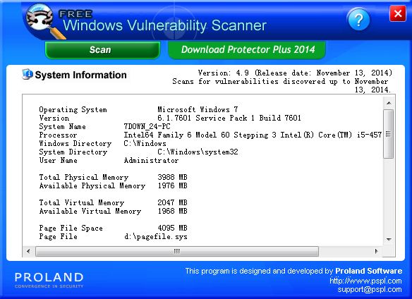 Windows Vulnerability Scanner 4.9 绿色版