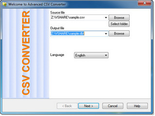 Advanced CSV Converter 4.75 特别版软件截图