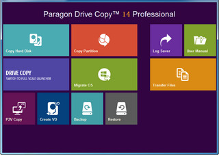 Paragon Drive Copy Pro 15 专业版软件截图
