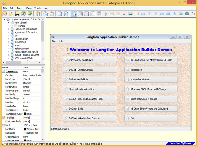 Longtion Application Builder