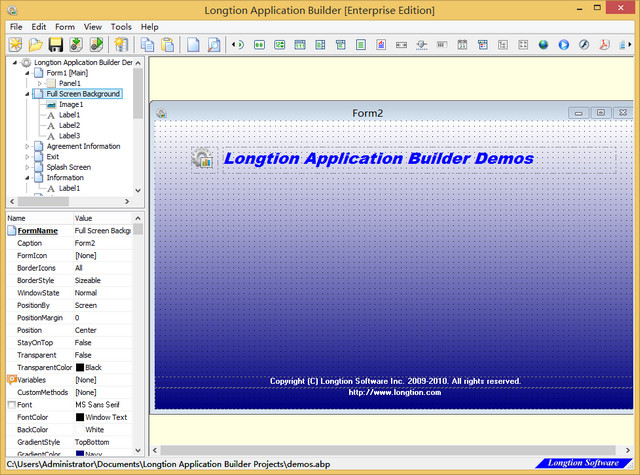 Longtion Application Builder