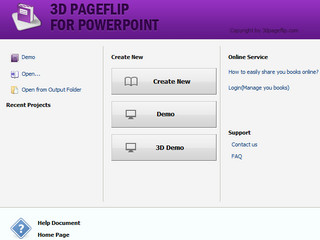 3D PageFlip for PowerPoint 2.0.2 便携版软件截图