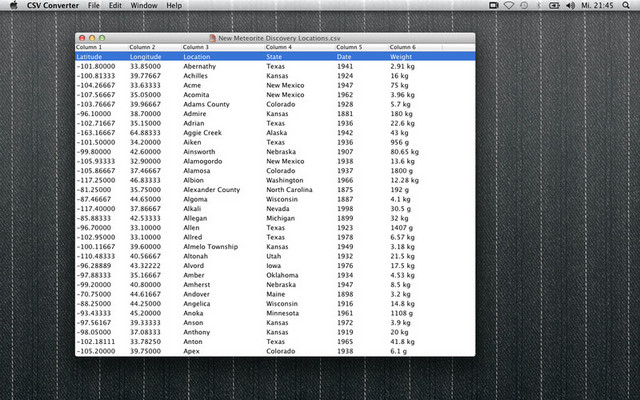 CSV Converter for Mac