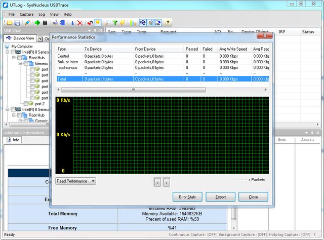 SysNucleus USBTrace (USB连接分析器）