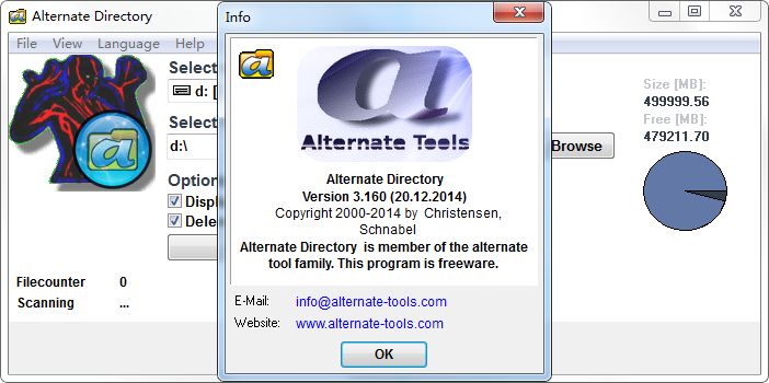 Alternate Directory 文件删除工具 3.160软件截图