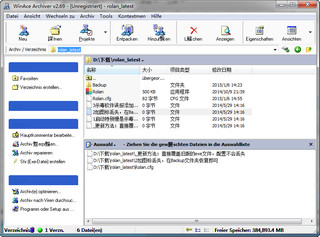 WinAce Archiver 2.6.9软件截图