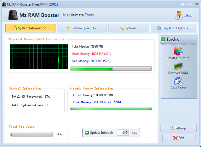 MZ RAM Booster内存优化工具 4.1.0