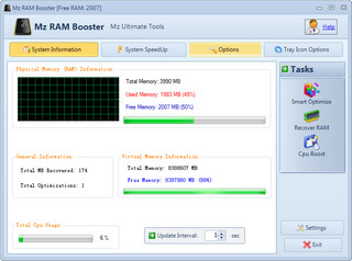 MZ RAM Booster内存优化工具 4.1.0软件截图