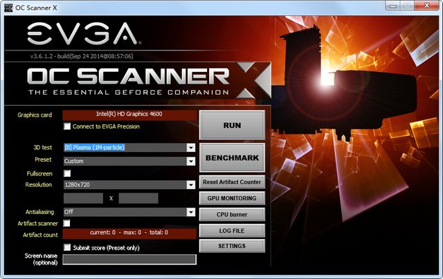 EVGA OC Scanner X 显卡拷机软件