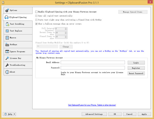 ClipboardFusion 3.1.1 特别版