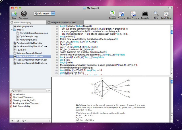 Latexian for Mac OS X 1.2.7 特别版