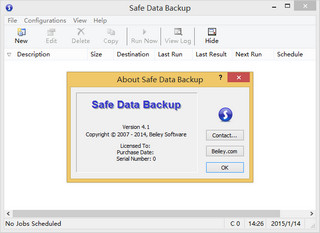 Safe Data Backup 4.1 特别版软件截图