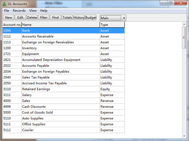 BS1 General Ledger