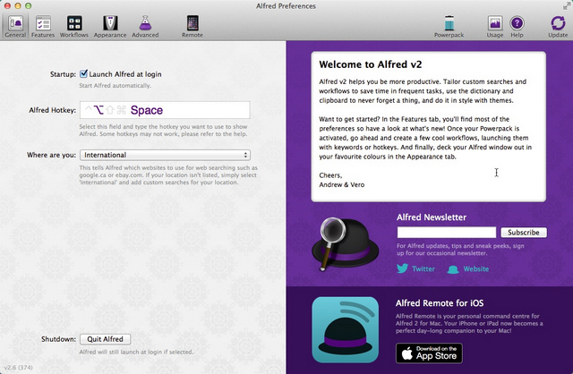 Alfred for Mac