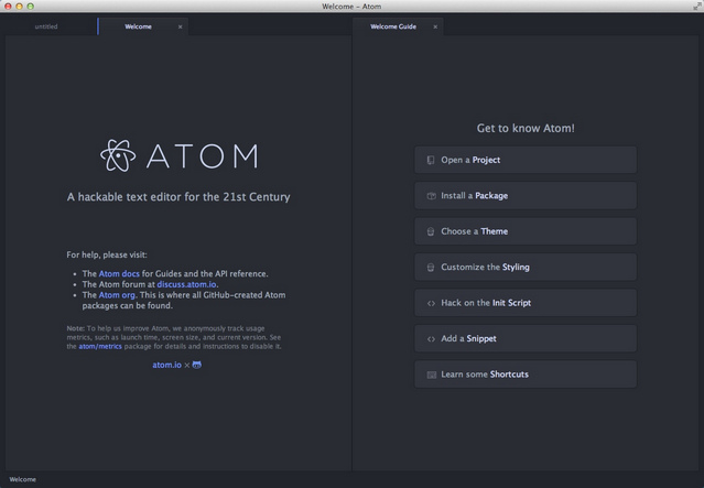 Github Atom for MAC