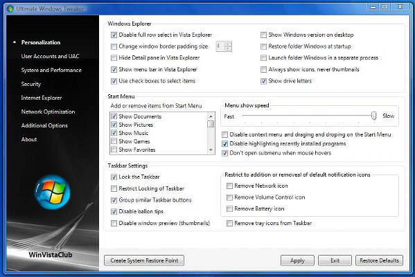 Ultimate Windows Tweaker中文版 4.0 最新汉化版