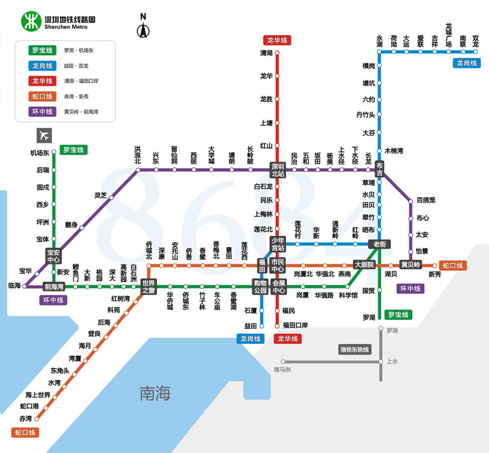 深圳地铁线路图2015最新版
