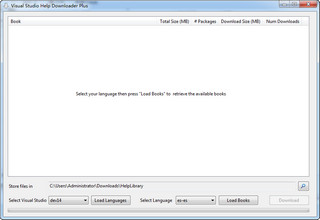 Visual Studio Help Downloader Plus 3.0.0.0软件截图