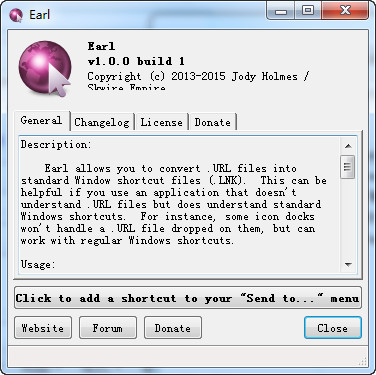 快捷方式转换工具Earl 1.0 绿色版
