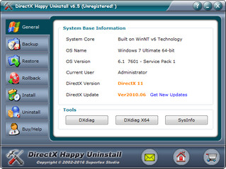 Directx随意卸 6.5软件截图