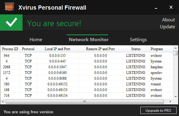 Xvirus Personal Firewall Pro 4.1.1.0