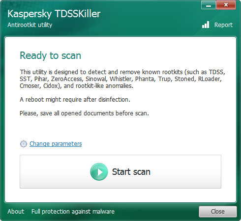 Kaspersky TDSSKiller 3.1.0.9