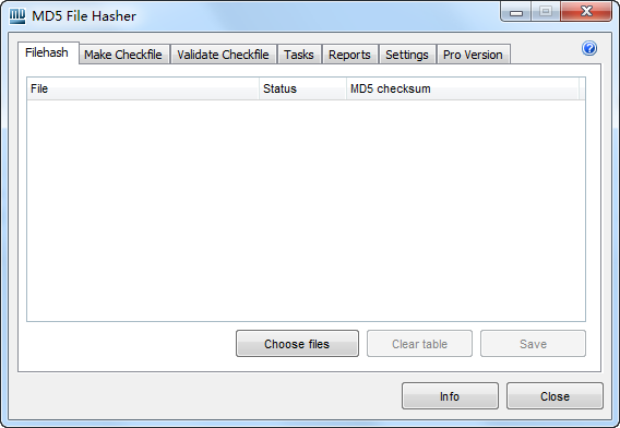 MD5 File Hasher