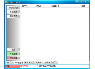 Home Ftp Server中文版 1.12.2.162 汉化绿色版软件截图