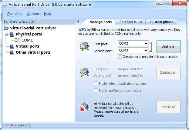 Virtual Serial Port Driver 8 8.0.412 含注册码