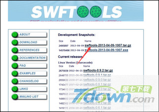 Flash工具包 SWFTools 0.9.2软件截图