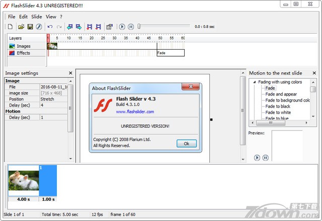 Flash动画制作软件FlashSlider 4.3.1 破解版
