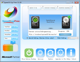 SpeedItup Free系统优化软件 11.19软件截图