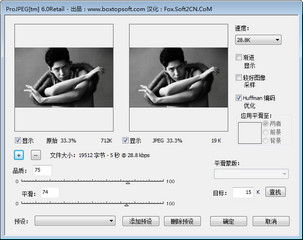 PS图像尺寸调整滤镜ProJPEG 6.0 汉化版软件截图