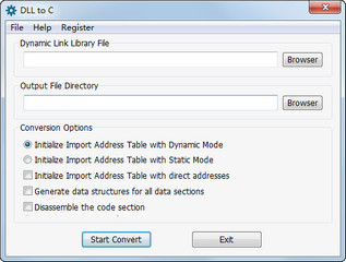 DLL转可编译C代码工具DLL To C 2.42软件截图