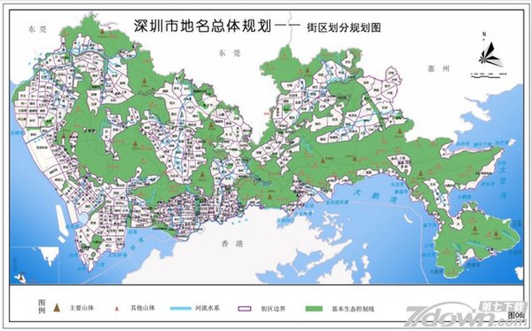 深圳电子地图全图高清版大图