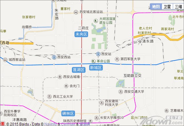 西安电子地图全图高清版