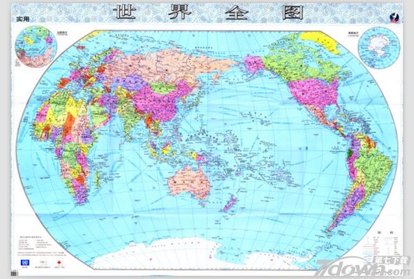 世界电子地图高清版大图