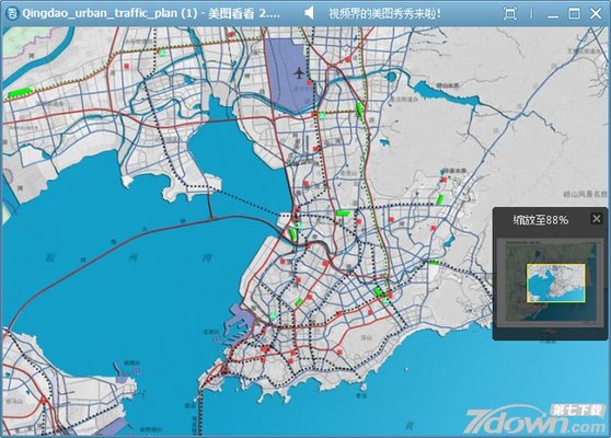青岛电子地图全图高清版 2017 免费版