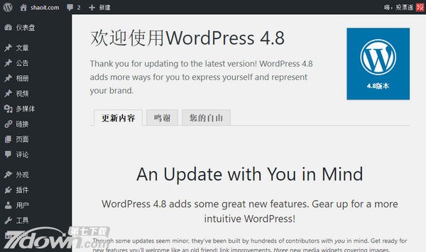 WordPress 4.8 简体中文版