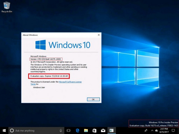 Windows 10 Build 16275镜像